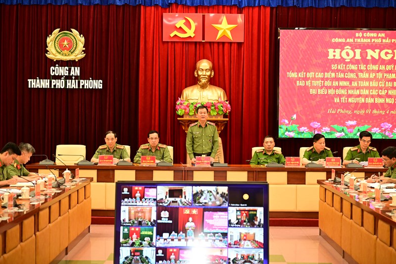 Công an thành phố sơ kết công tác quý 1 năm 2026: Phạm pháp hình sự toàn thành phố giảm 22,3%